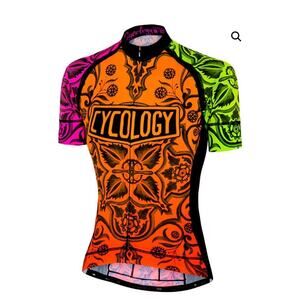 Cyclology Women's short Sleeve jersey Marrakesh vibrant multicolor top size XL